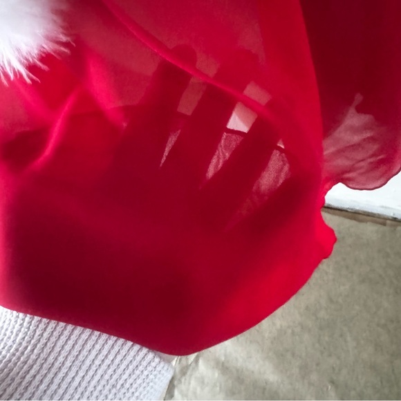 Cinema Elotile red Santa sheer nightie size XL (C1) - Picture 4 of 10